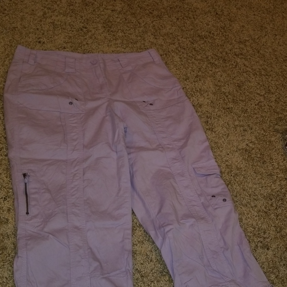 Lavender capris.